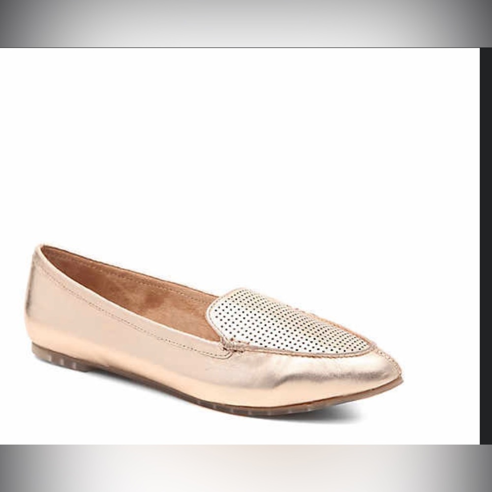 Me Too metallic loafers